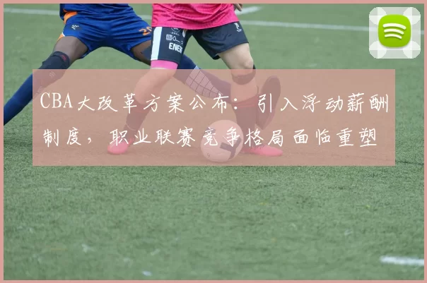 CBA大改革方案公布：引入浮动薪酬制度，职业联赛竞争格局面临重塑